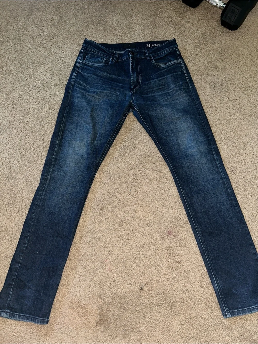 Blank NYC Men's Dark Blue Jeans 34 x 34